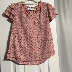 Women Short Sleeve Blouse Size XS Great for Spring